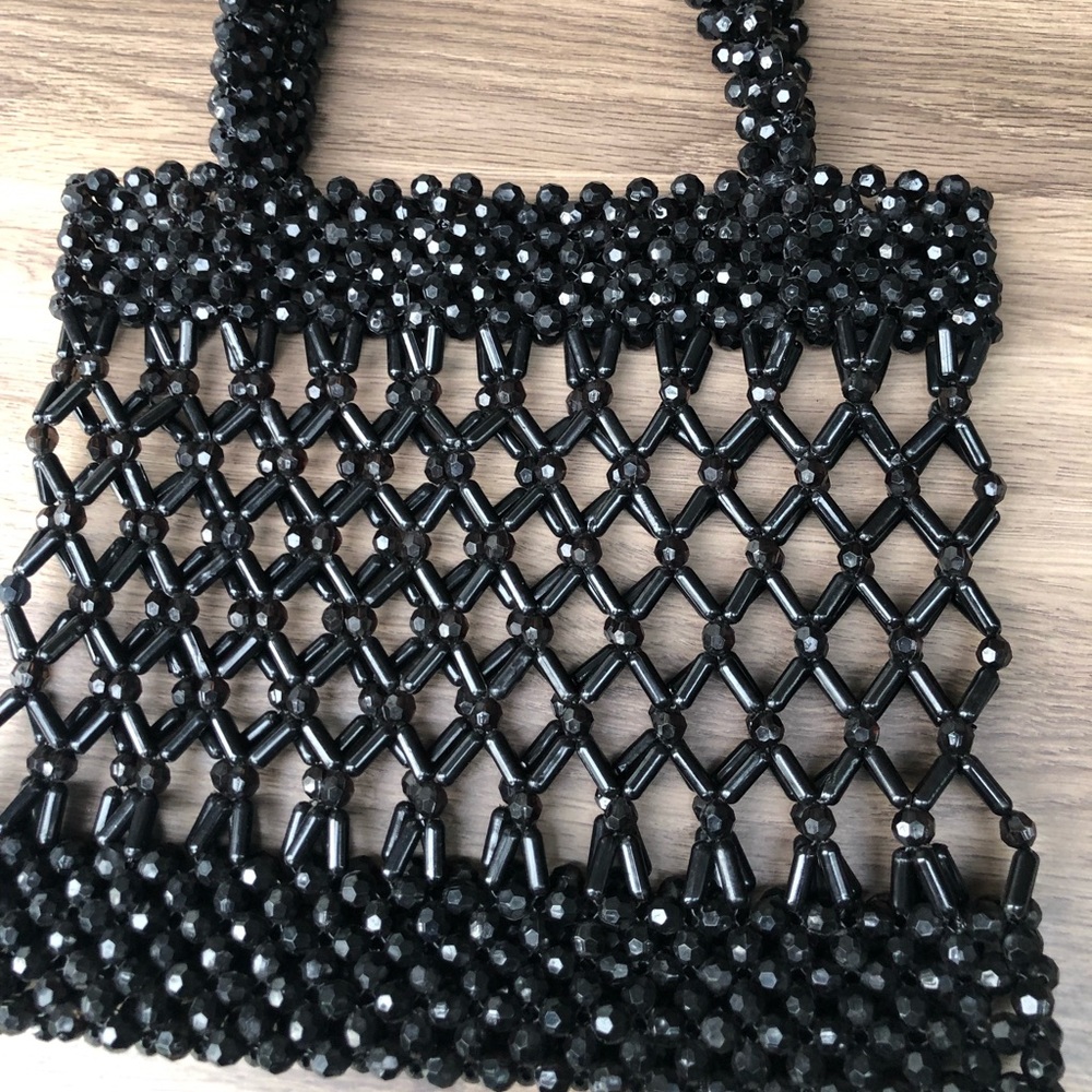 Beaded mini handbag